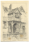Kenneth E. Wootton, Lord Leycester Hospital, Warwick – disegno a grafite degli anni '30 circa