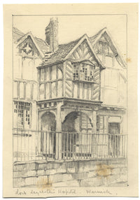 Kenneth E. Wootton, Lord Leycester Hospital, Warwick – disegno a grafite degli anni '30 circa