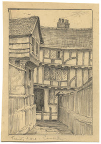 Kenneth E. Wootton, Trinity Lane, Coventry – Disegno originale a grafite degli anni '30 circa