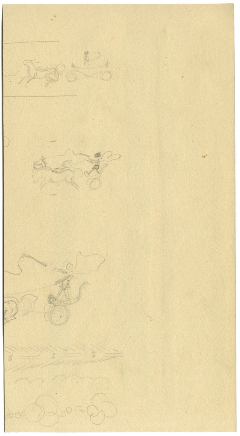 Jean Mary Ogilvie, Art Deco Ditsy Flower Stripe Design – 1930s gouache painting