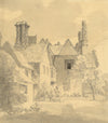 John Monro, Chenies Manor House, Buckinghamshire – c.1830s wash drawing