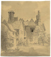 John Monro, Chenies Manor House, Buckinghamshire – c.1830s wash drawing