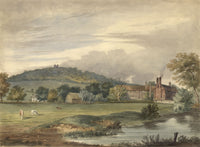 Alexander Monro, River Landscape with Mill, Probably Surrey –c.1830s watercolour