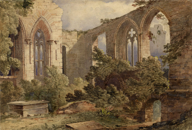 Circle of Samuel Prout, Netley Abbey, Hampshire – early 19th-century watercolour