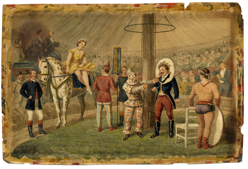Edward Benjamin Herberte, Victorian Circus 'In the Ring' – 1885 watercolour