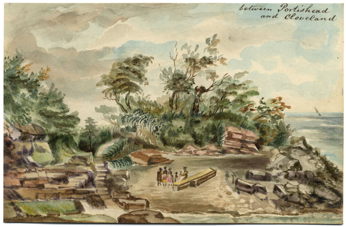 Naive School, Between Portishead & Clevedon, Somerset – 1850s watercolour