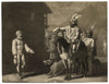 William Tell Replying to Gessler – Original mid-19th-century mezzotint print