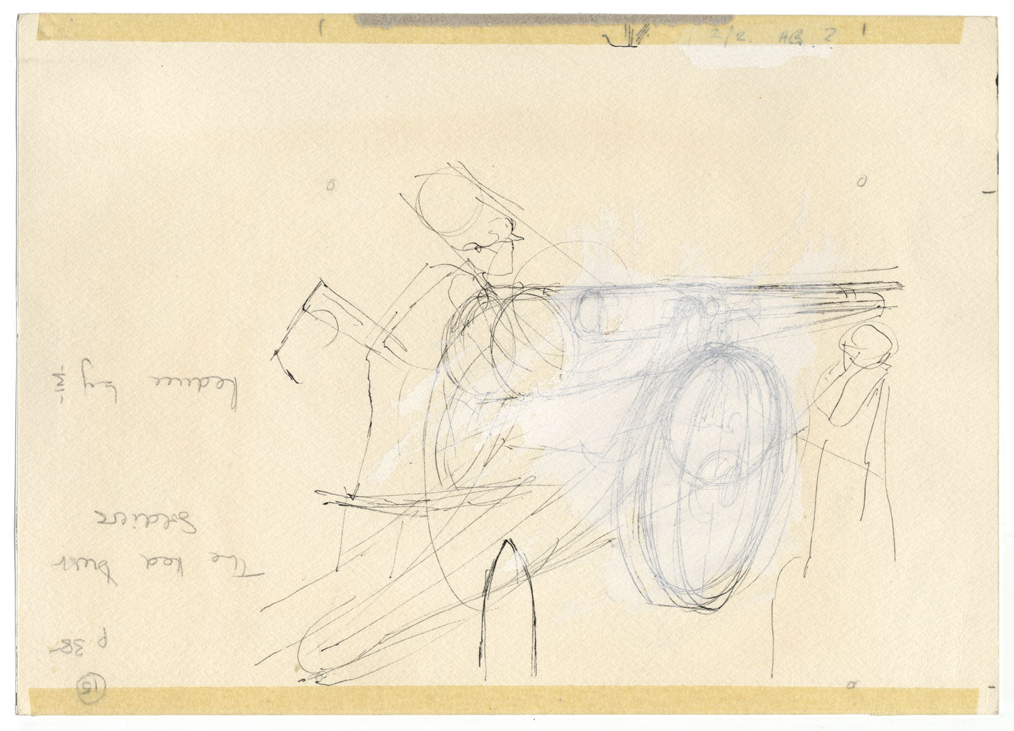 Ilustración del libro de la Guerra de los Bóers «Los soldados de polvo rojo» – dibujo a tinta de c.1972