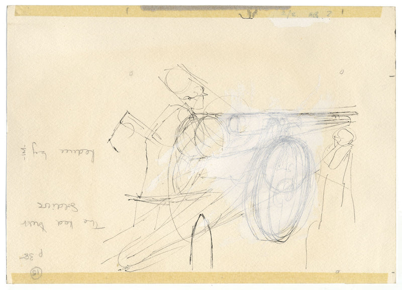 Ilustración del libro de la Guerra de los Bóers «Los soldados de polvo rojo» – dibujo a tinta de c.1972