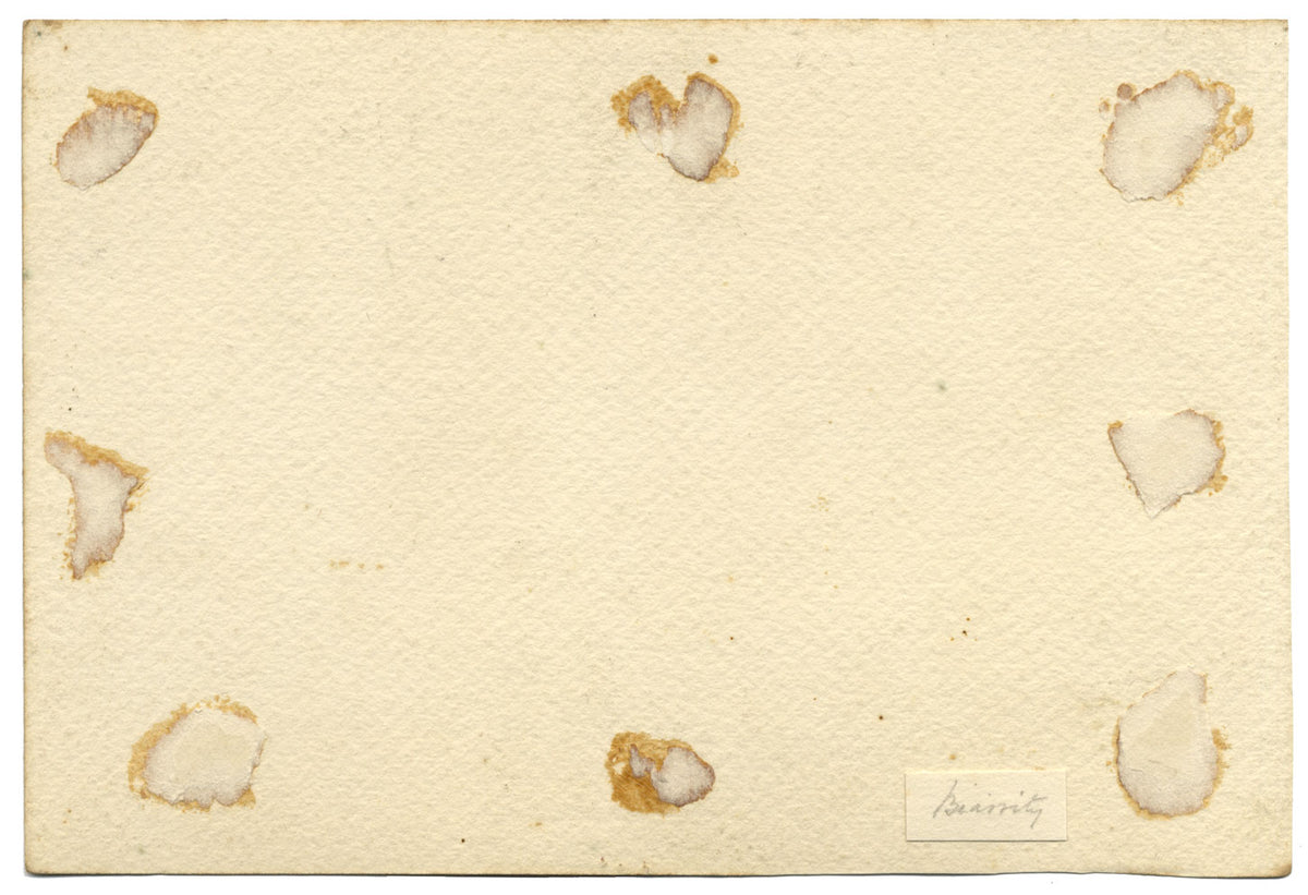 Formazioni rocciose a Biarritz, Francia – acquerello della metà del XIX secolo