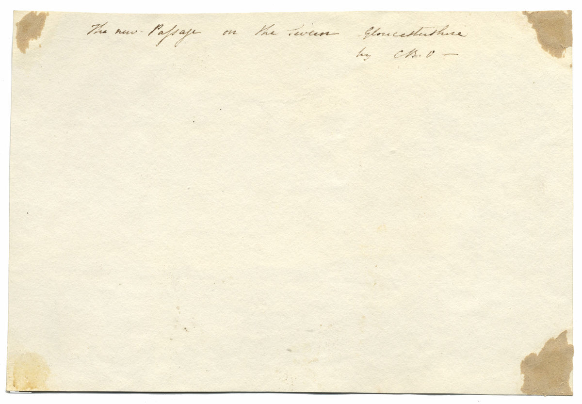 Rev. Charles Bethell Otley, Nuovo passaggio sul Severn, Glos – acquerello del XIX secolo