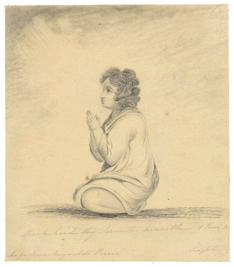 The Infant Samuel after Sir Joshua Reynolds –early 19th-century graphite drawing