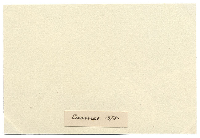 Ruscello a Cannes, Costa Azzurra – Acquerello originale del 1875