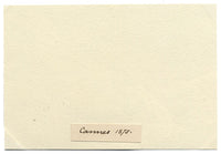 Ruscello a Cannes, Costa Azzurra – Acquerello originale del 1875