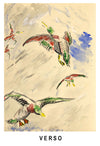 Jean M Ogilvie, Art Deco Stork & Duck Design–Double-sided 1930s gouache painting