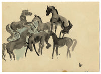 Jean Mary Ogilvie, Vintage Floral Pattern Design – 1930s gouache painting