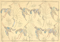 Jean Mary Ogilvie, Large Art Deco Stork Pattern Design – 1930s gouache painting