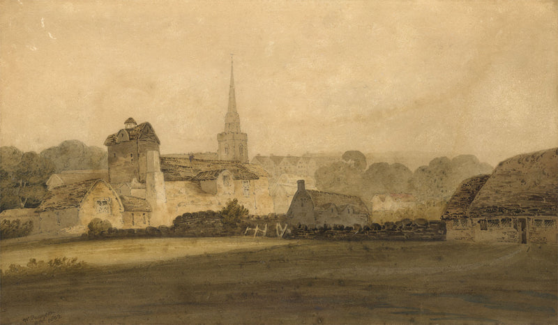 William Pearson, Much Wenlock, Shropshire – Original 1802 watercolour painting