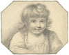F. Goodall, Portrait of a Young Child – Original 1821 graphite drawing