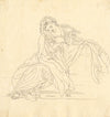 John White Abbott, Madonna after Francesco Solimena – c.1805 pen & ink drawing