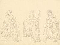 John White Abbott, Madonna with the Infant Christ after Raphael – c.1805 drawing