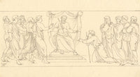 John White Abbott, Joseph Kneeling, after Raphael, Vatican – c.1805 ink drawing