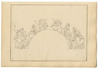 John White Abbott, Sibyls after Raphael, Santa Maria della Pace – c.1805 drawing