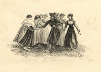 K.H., The Pilgrim's Return after Stothard – Original 1835 watercolour painting