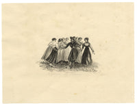 K.H., The Pilgrim's Return after Stothard – Original 1835 watercolour painting