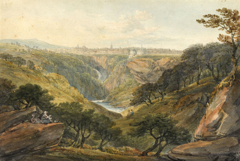 William Henry Harriott, View of Tivoli, Italy – early 19th-century watercolour