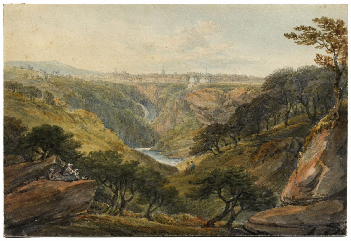 William Henry Harriott, View of Tivoli, Italy – early 19th-century watercolour