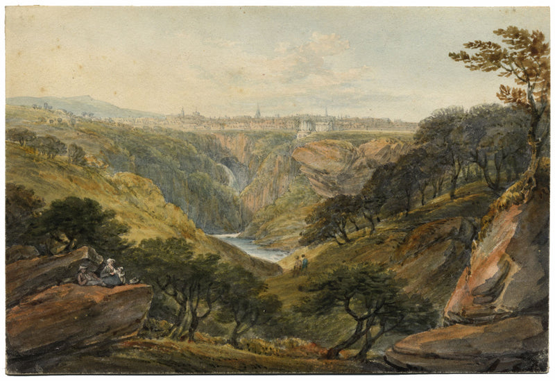 William Henry Harriott, View of Tivoli, Italy – early 19th-century watercolour