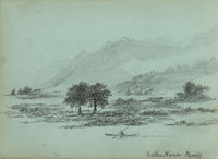 Alexander Hunter, Rowing Boat off Cullen, Banffshire, Scotland – 1870s drawing