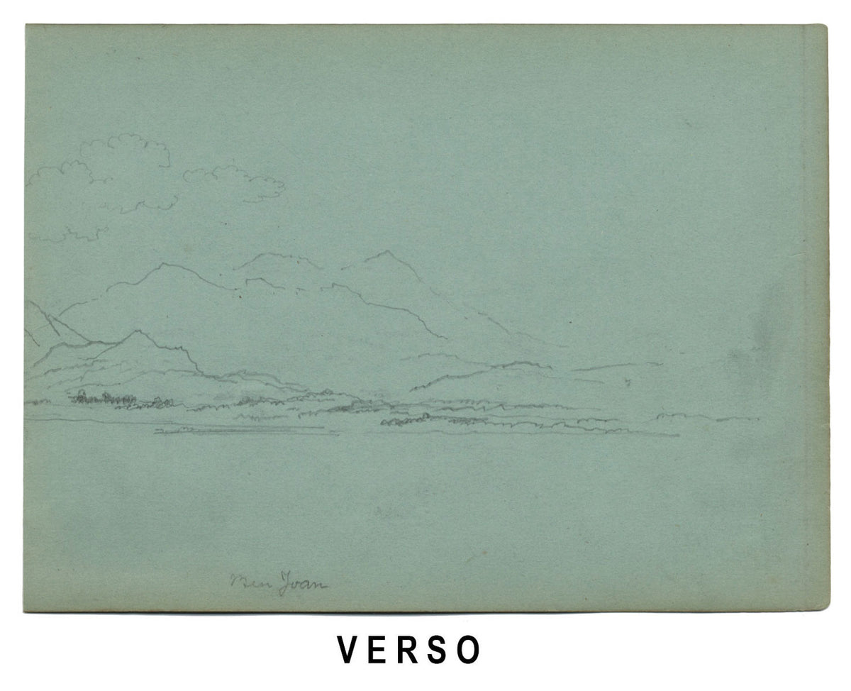 Alexander Hunter, Rowing Boat off Cullen, Banffshire, Scotland – 1870s drawing