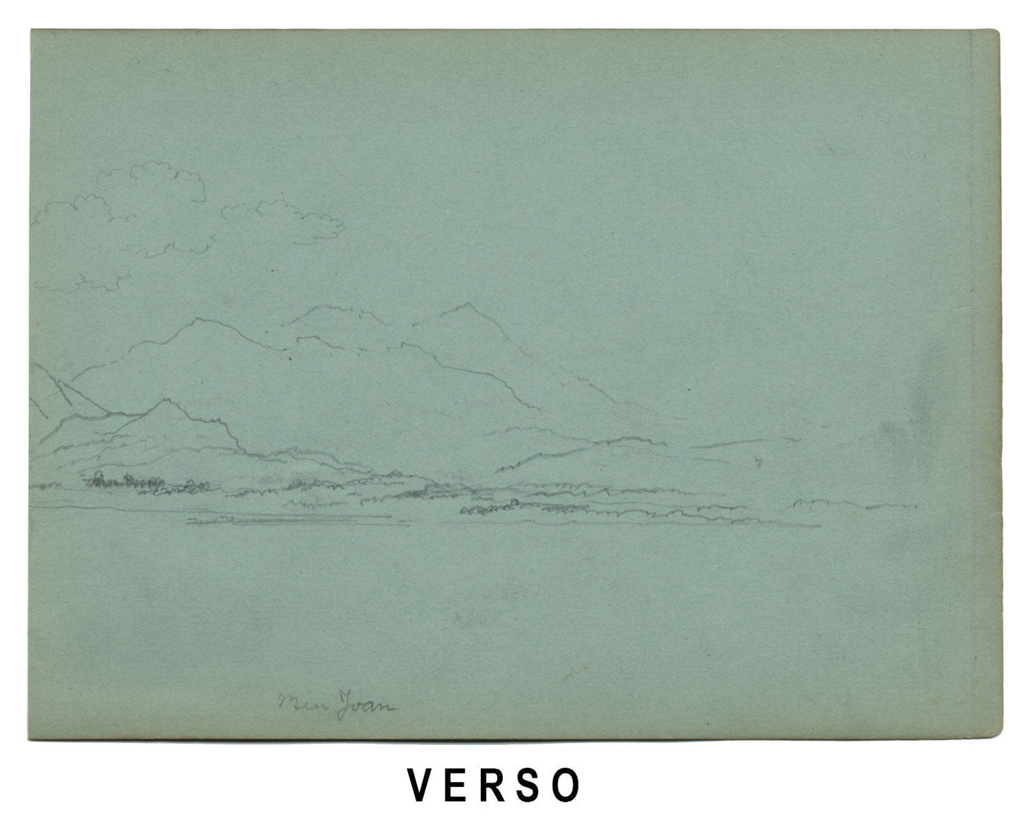 Alexander Hunter, Rowing Boat off Cullen, Banffshire, Scotland – 1870s drawing