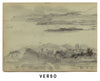 Alexander Hunter, Dunoon, Looking across Firth of Clyde – 1871 graphite drawing