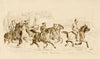 Horse Marines – Original 19th-century pen & ink drawing