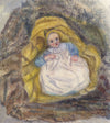 M. Capel Cure, Baby Helen Aged 6 Months – Original 1896 watercolour painting