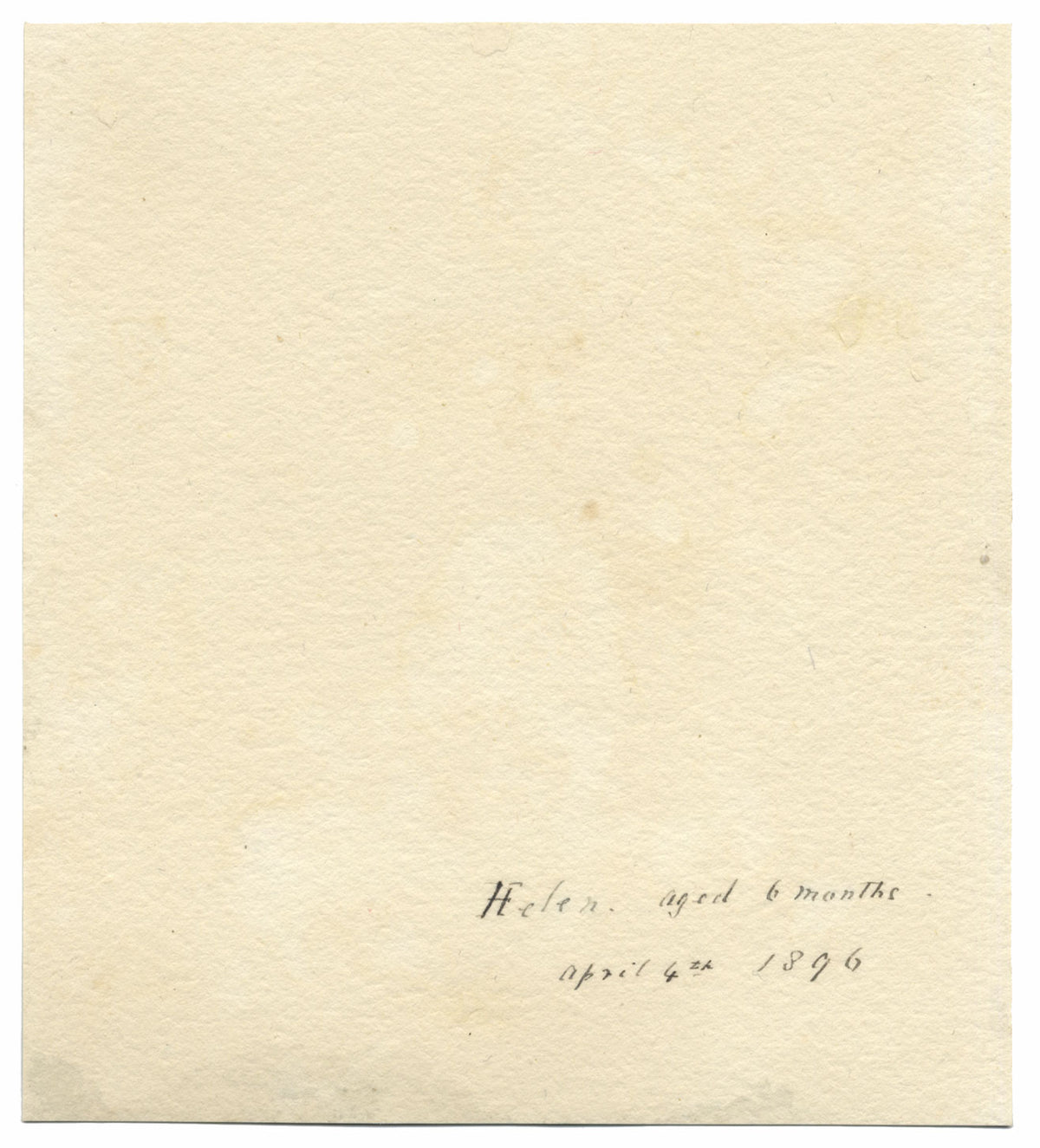 M. Capel Cure, Baby Helen Aged 6 Months – Original 1896 watercolour painting