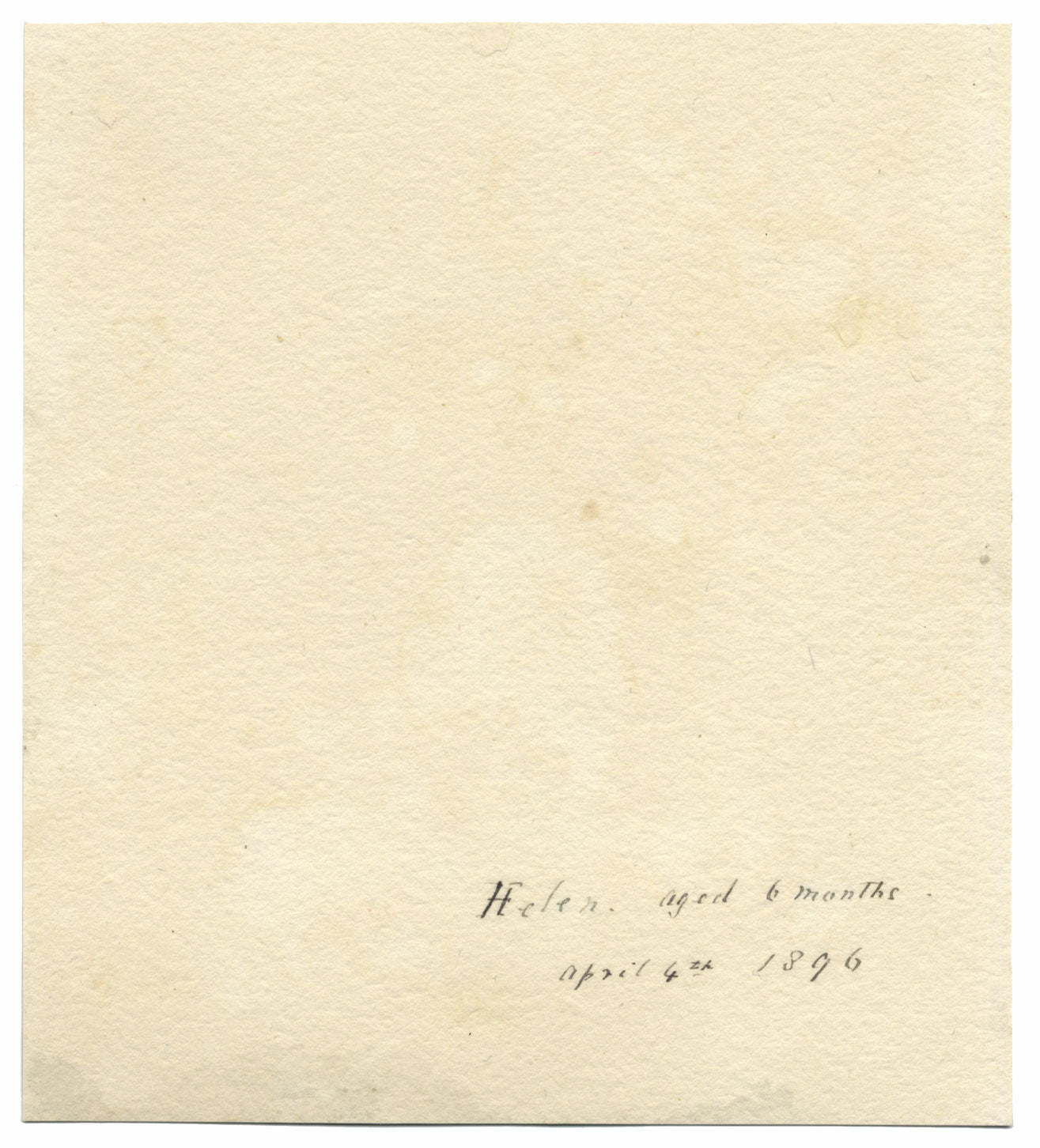 M. Capel Cure, Baby Helen Aged 6 Months – Original 1896 watercolour painting