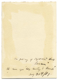 M. Capel Cure, Ingresso di Ingatestone Hall, Essex – acquerello del 1889