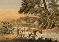 John Colley Nixon, In the Park at Benham, Newbury, Berkshire – 1800 watercolour