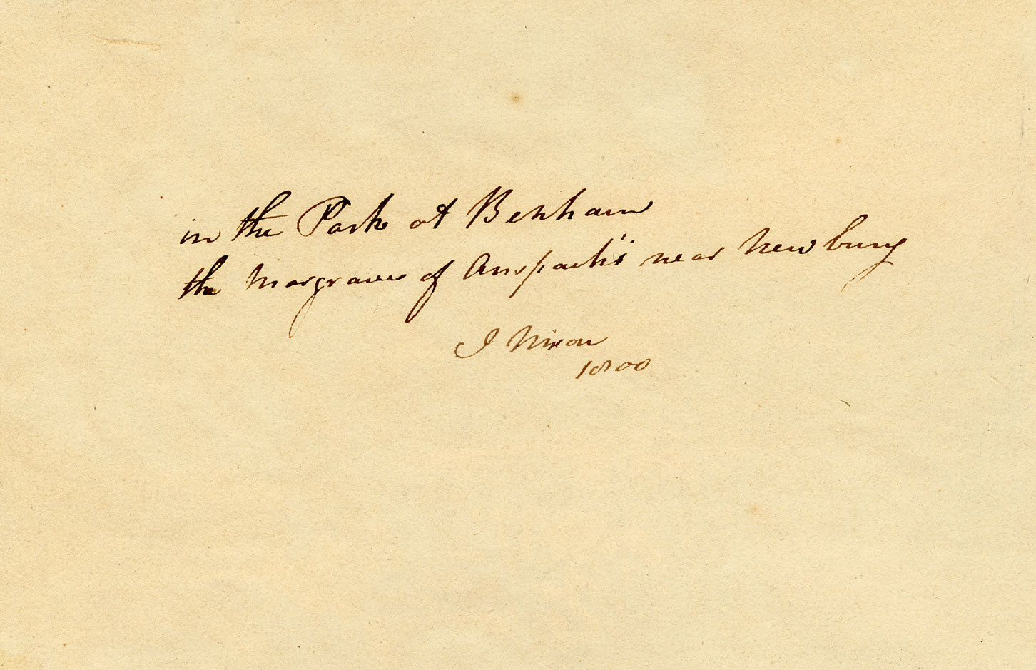 John Colley Nixon, Nel parco di Benham, Newbury, Berkshire – acquerello del 1800