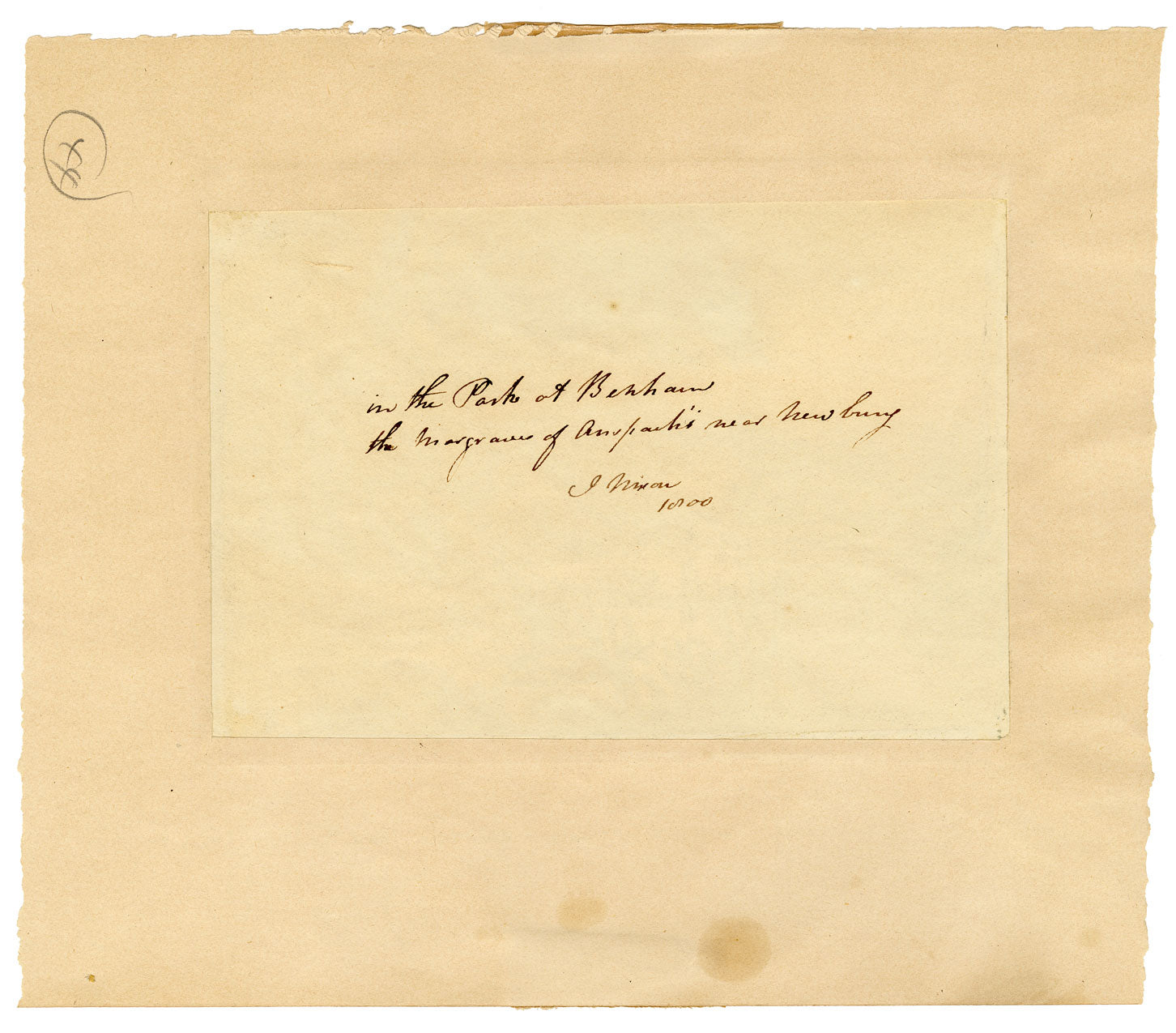 John Colley Nixon, Nel parco di Benham, Newbury, Berkshire – acquerello del 1800