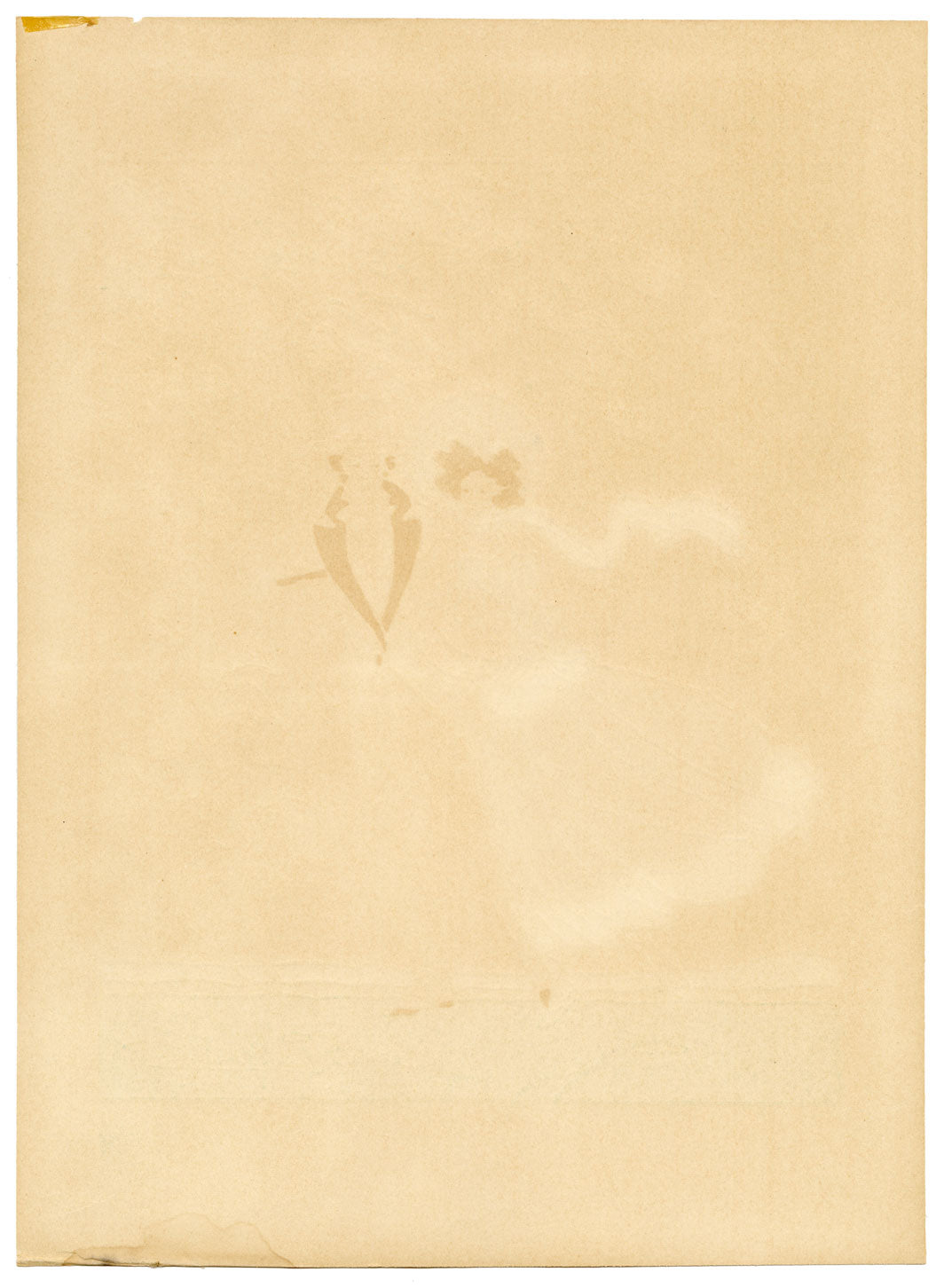 Lucien Baubaut, Autunno: Le quattro stagioni – Pochoir gouache originale degli anni '20