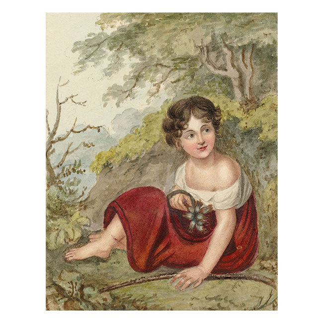 Girl Portrait, Possibly Elizabeth Brudenell-Bruce – early C19th watercolour