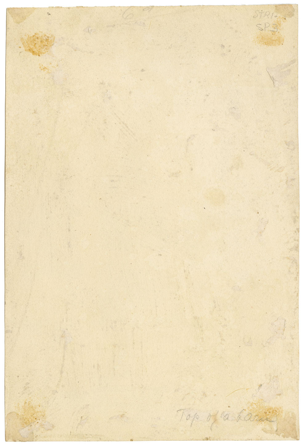 Studio di un fienile rurale – Acquerello originale del XIX secolo