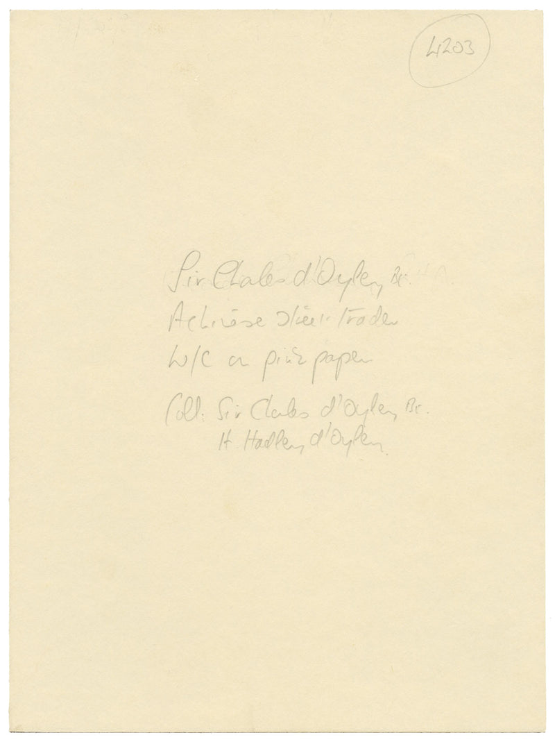 Atribuido a Sir Charles D'Oyly, 7.ª Bt, Comerciante callejero chino (acuarela de principios del siglo XIX)