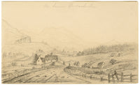 Alfred Swaine Taylor, Ben Lawers & Glen Dochart, Scotland –1833 graphite drawing