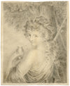Bacchante after Giovanni Battista Cipriani – early 19th-century graphite drawing